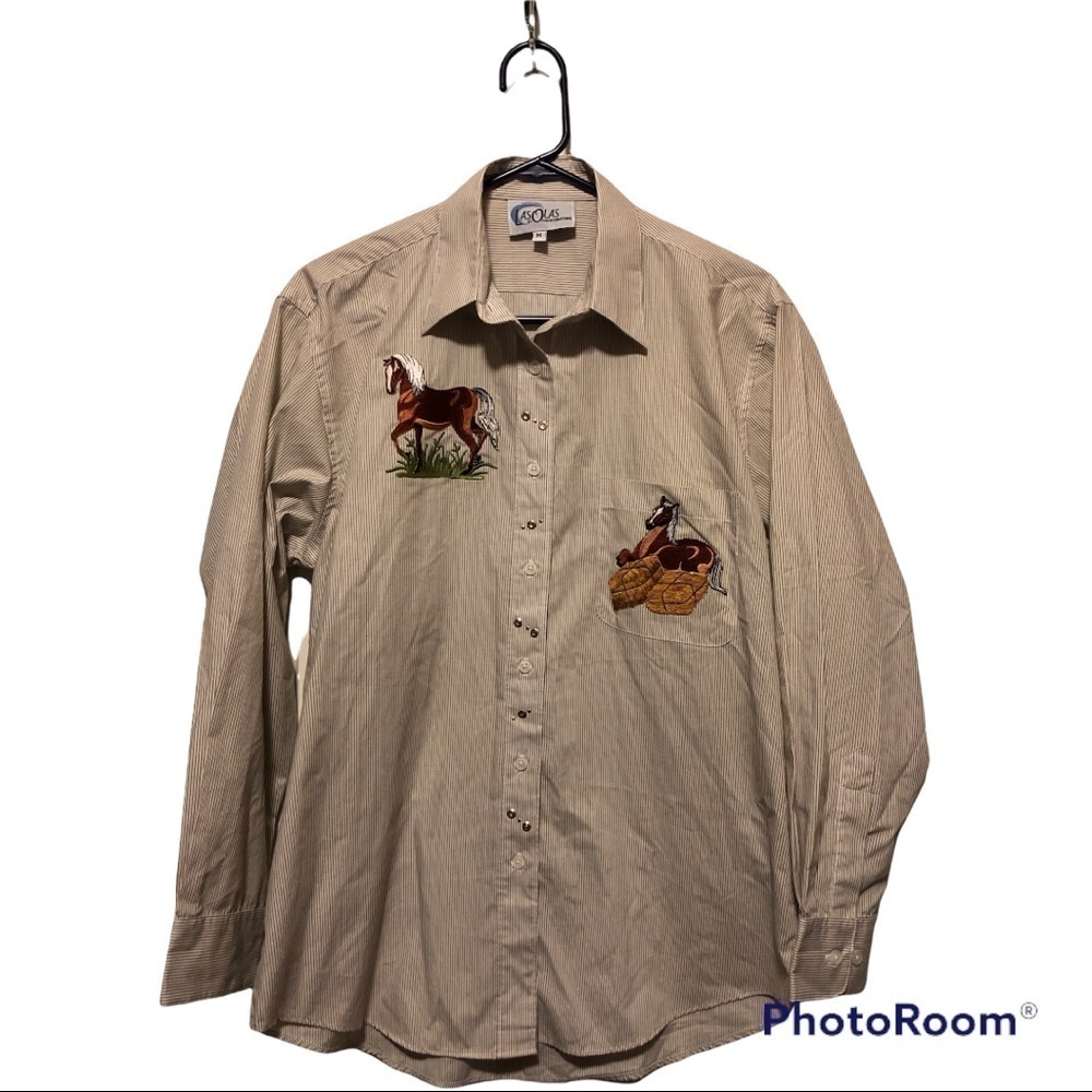 LasOLas button up shirt size M - Picture 2 of 7